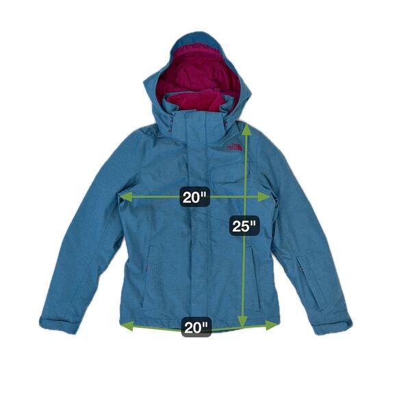 The North Face Winter Coat Women S Teal Pink Alpine Moonstruck 3 in 1 Jacket - Picture 12 of 12